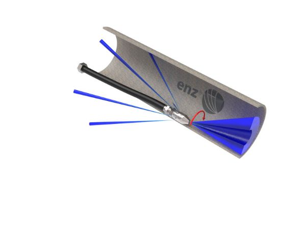 Rotodrill rotary spray nozzle